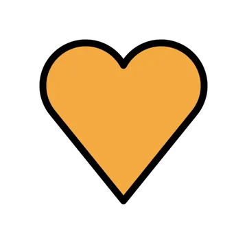 Orange heart