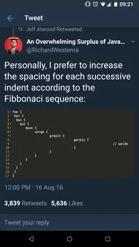 The indentation debate just ended!