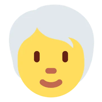 Person: white hair