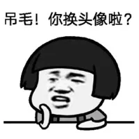 吊毛？你换头像啦？