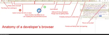 The anatomy of a developer's browser