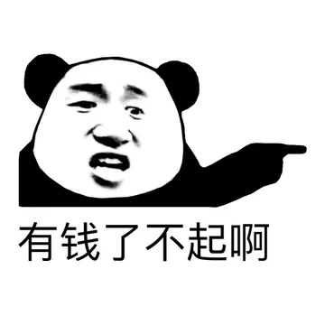 有钱了不起啊
