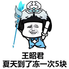王昭君，在夏天到了冻一次5块