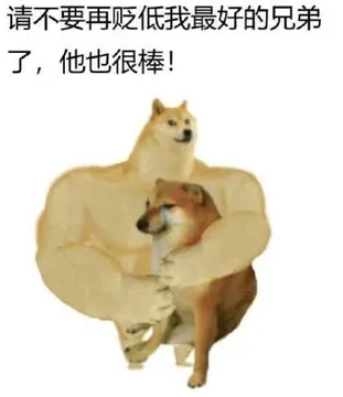 肌肉狗VS小废狗表情包