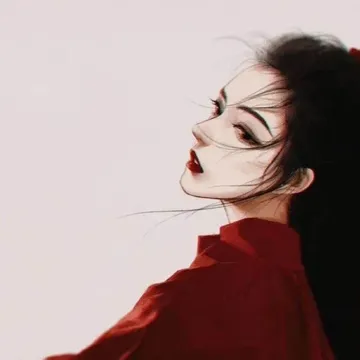 红衣女子女生头像1