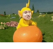 天线宝宝打气球