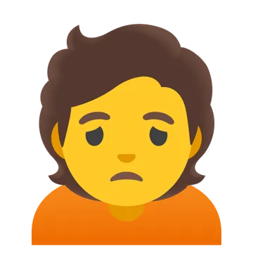 Person frowning