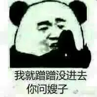 我就蹭蹭没进去，你问嫂子