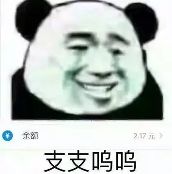 余额2.17元>支支呜呜(支付宝没钱了)