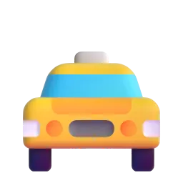 Oncoming taxi