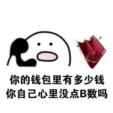 你的钱包里有多少钱 你自己心里没点B数吗