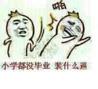 小学都没毕业.装什么逼