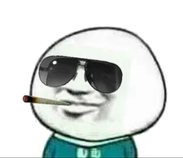 墨镜男抽烟!