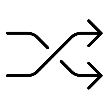 Shuffle tracks button