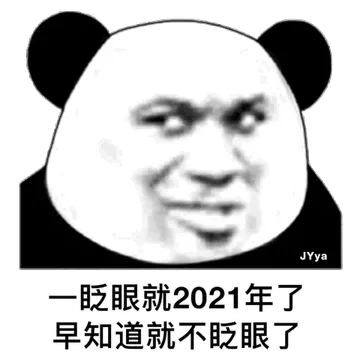一眨眼就2021年了 早知道就不眨眼了