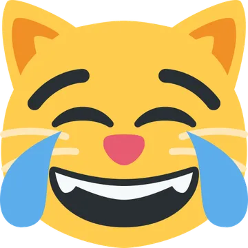 Cat with tears of joy