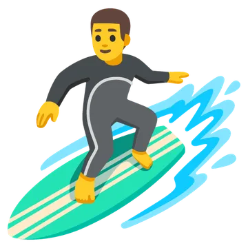 Man surfing