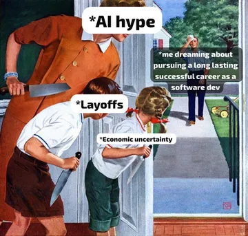 The Triple Threat: AI, Layoffs, And Your Dying Dreams