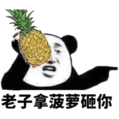 老子拿菠萝砸你