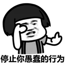 停止你愚蠢的行为