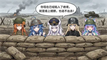 GPT劝降：战壕里的DeepSeek娘、GPT娘、Claude娘、Grok娘与Gemini娘