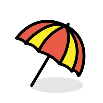 Umbrella on ground