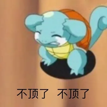 不顶了不顶了(杰尼龟表情包)