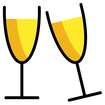 Clinking glasses
