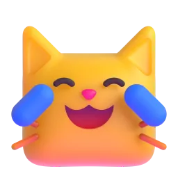 Cat with tears of joy