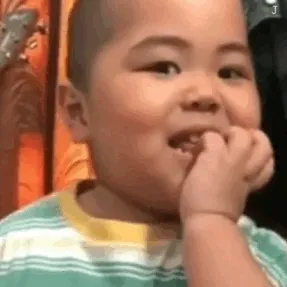 咬手指 GIF