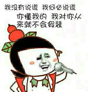 我没有说谎，我何必说谎，你懂我的，我对你从来就不会假装