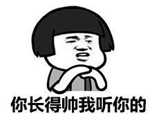 你长得帅我听你的