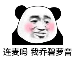 连麦吗?我乔碧萝音