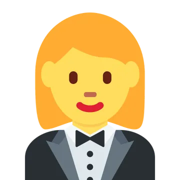 Woman in tuxedo