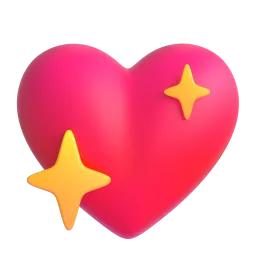 Sparkling heart