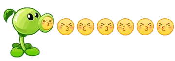 豌豆射手亲亲 mua emoji 表情包