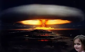 Disaster Girl Nukes 'Em