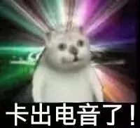 卡出电音了!