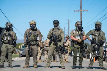 Masked ICE agents Trump's secret police gestapo anti-American