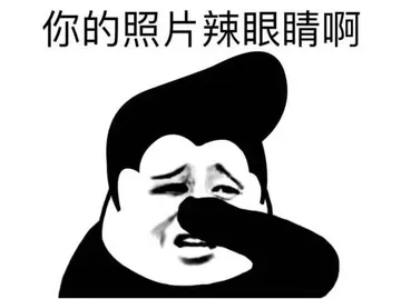 你的照片辣眼睛啊