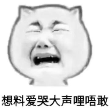 想料爱哭大声哩唔敢（猫脸）