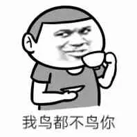 我鸟都不鸟你