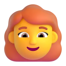 Woman: red hair