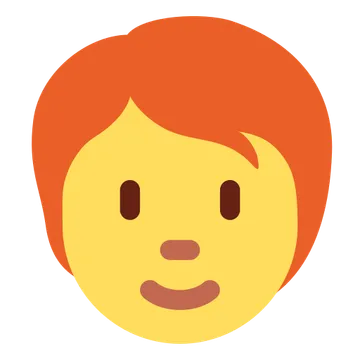 Person: red hair