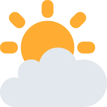 Sun behind cloud