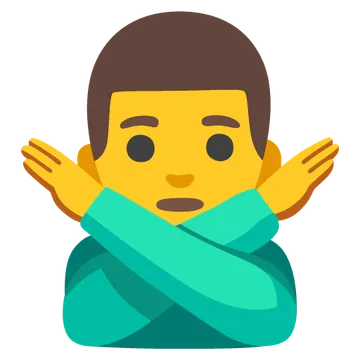禁止手势男