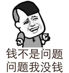 钱不是问题.问题我没钱