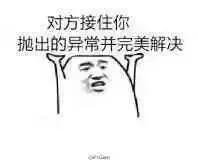 对方接住你抛出的异常并完美解决