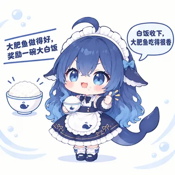 “哈哈，白饭收下了🍚大肥鱼吃得很香。”