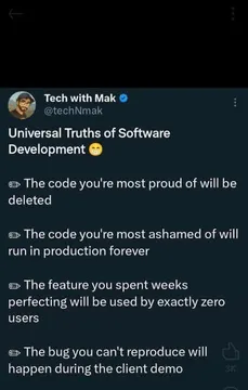 Universal Truths Of Software Development